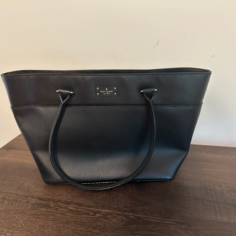 Kate Spade Black Pebbled Tote